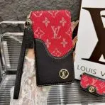 Designer Leather Patch Phone Case-RED DENIM