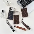 Electroplated LV Magsafe Phone Case Hand Strap for 13-18/Pro/Pro Max