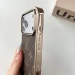 Electroplated LV Magsafe Phone Case Hand Strap for 13-18/Pro/Pro Max