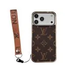 Electroplated LV Magsafe Phone Case Hand Strap for 13-18/Pro/Pro Max