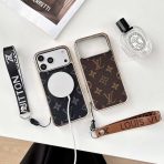 Electroplated LV Magsafe Phone Case Hand Strap for 13-18/Pro/Pro Max