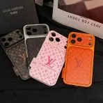 LV Print Leather Case iPhone
