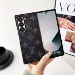 Designer Style Samsung Galaxy Phone Case-Black Monogram