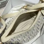Small Blue-White Checkered Denim Handbag