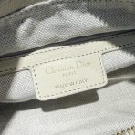 Small Blue-White Checkered Denim Handbag