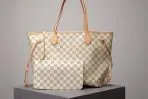 White Checkered Neverfull Handbag