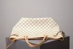 White Checkered Neverfull Handbag