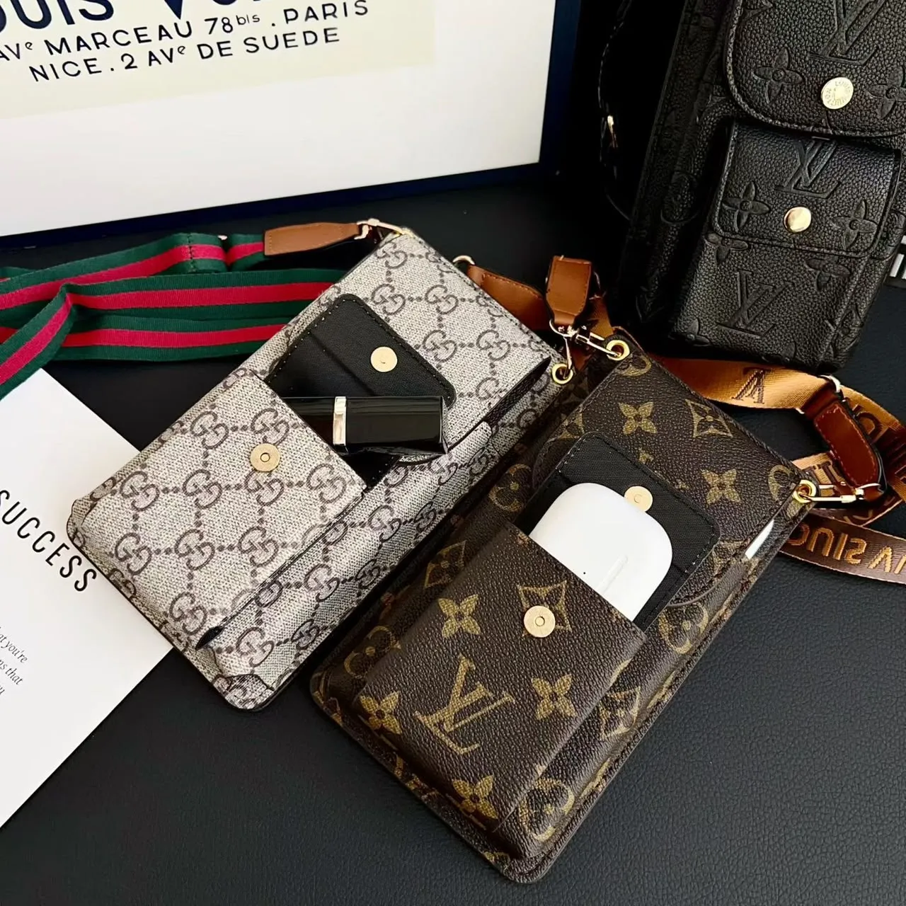 LV wallet phone case