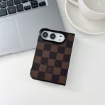 Designer iPhone DUO Case - Brown Checkered