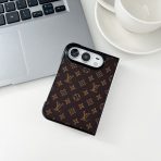 Designer iPhone DUO Case - Brown Small Monogram