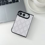 Designer iPhone DUO Case - White Diamonds