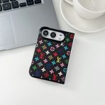Designer iPhone DUO Case - Black Multi Monogram
