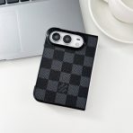 Designer iPhone DUO Case - Black Checkered
