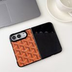 Goyard Duo iPhone Case-ORANGE