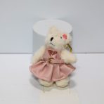 PR Teddy Bear Cotton Dress Bag Charm Keychain - image 4