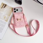 Hermes Crossbody iPhone Case - Pink