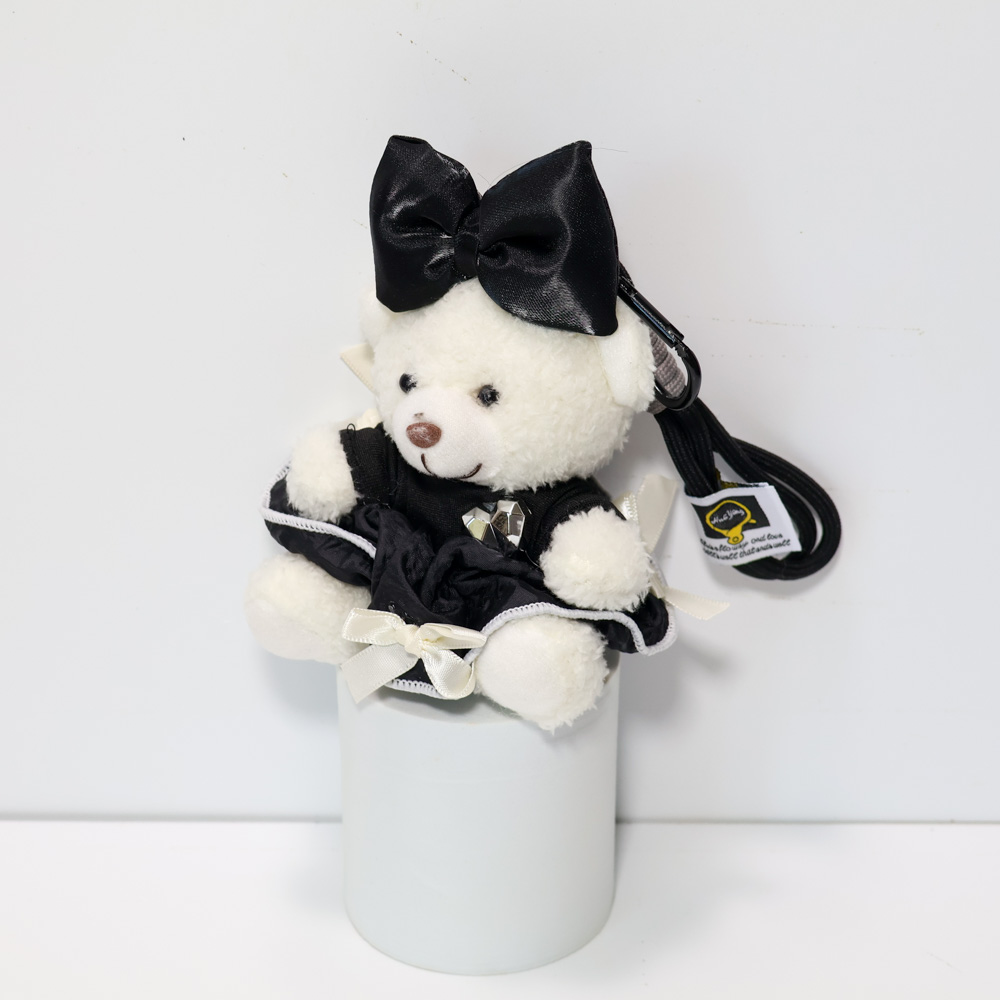 Teddy Bear Girl-2 Teddy Bear Black Dress